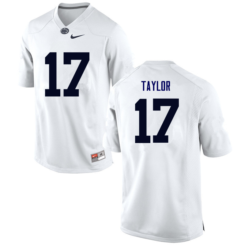 NCAA Nike Men's Penn State Nittany Lions Garrett Taylor #17 College Football Authentic White Stitched Jersey PXE5698LX
